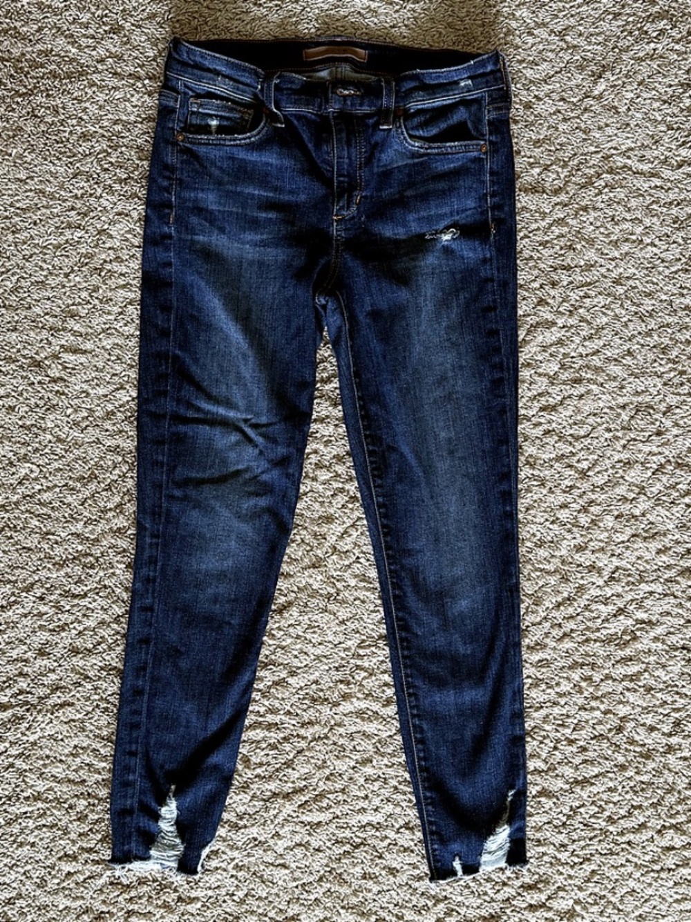 Joe’s Jeans Skinny Crop Distressed Hem Jeans Size 28
